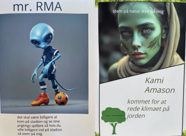 Billede af valgplakater