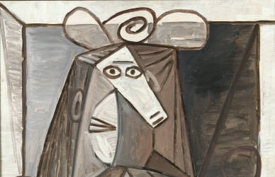  	Pablo Picasso, Kvinde med hat/ Woman with hat, ca. 1942. Olie på lærred/Oil on canvas, 73 x 60 cm, LaM – Lille Métropole musée d’art moderne, d’art contemporain et d’art brut. ©Studio Lourmel.