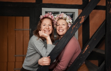 Sofie og Clara fra Musikflyveren. Foto: Martin Baltser