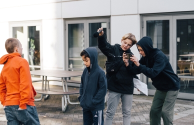 Billede af en gruppe unge