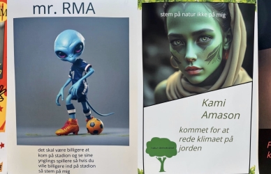 Billede af valgplakater