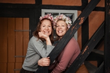 Sofie og Clara fra Musikflyveren. Foto: Martin Baltser