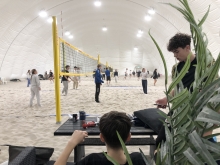 Skoleelever i Beachdomen